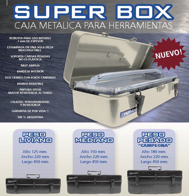 CAJA METALICA MEDIANA  PAPAGNO