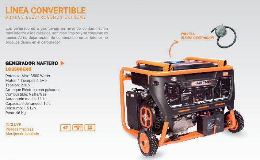 GENERADOR 3500W MONOFASICO  LQ