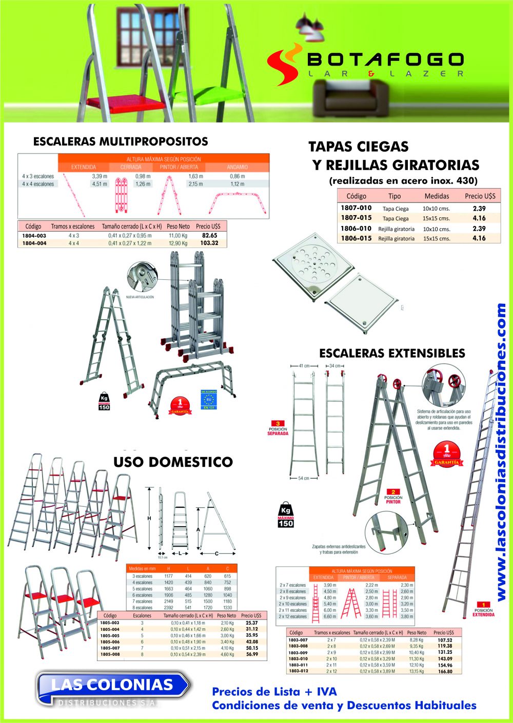 ESCALERA ALUMINIO MULTIFUNCION