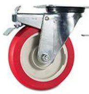 RUEDA NYLON/POLIU 100X30 INOX