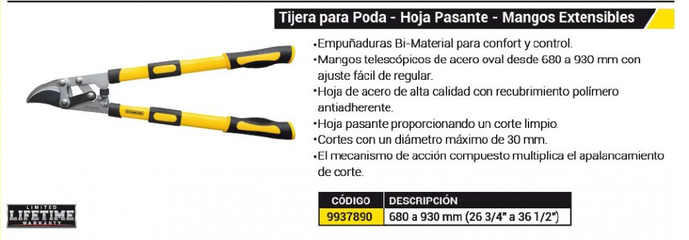 TIJERA PODA HOJA PASANTE CROSS