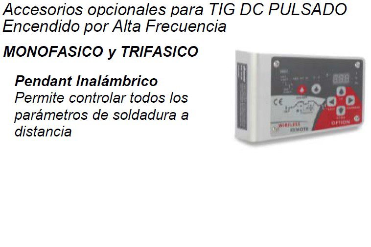 CONTROL WIRELESS PARA TIG  AXO