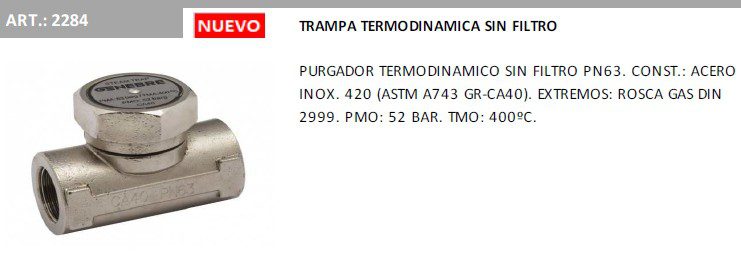 TRAMPA TERMODINAMICA GENEBRE
