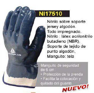 GUANTE NITRILO AZUL      DELTA