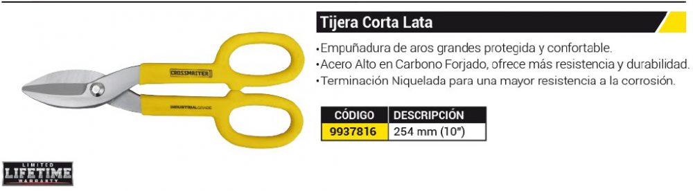 TIJERA AMERICA RECTA 10" CROSS