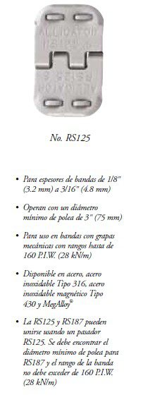 GANCHO RS125SJ48SS INOX FLEXCO