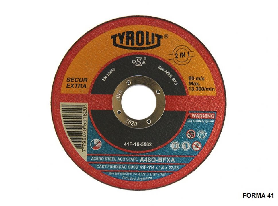 DISCO CORTE C/P 178X1.6 TYROLI