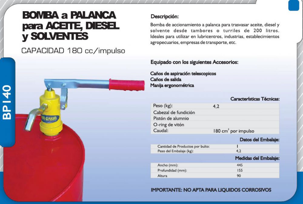 BOMBA TRASVASE S/FILTR VULCANO